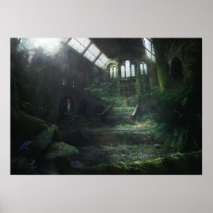 Affiche Bâtiment abandonné