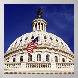 Affiche Bâtiment capitole américain, Washington DC