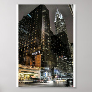 Affiche Bâtiment Chrysler de la ville de New York Ciel urb