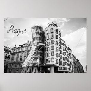 Affiche Bâtiment dansant à Prague