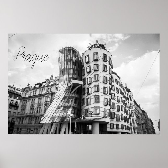 Affiche Bâtiment dansant à Prague (Devant)