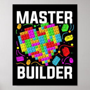 Affiche Bâtiment de briques de bloc cardiaque maître