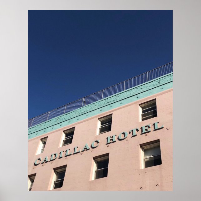 AFFICHE BÂTIMENT DE L'HÔTEL CADILLAC (Devant)