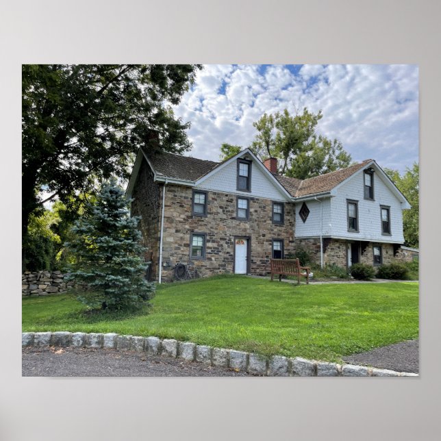 Affiche Bâtiment de parc avec arbre (Devant)