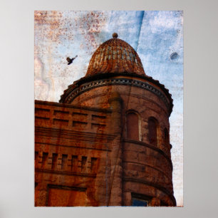 Affiche Bâtiment de rouille Art numérique