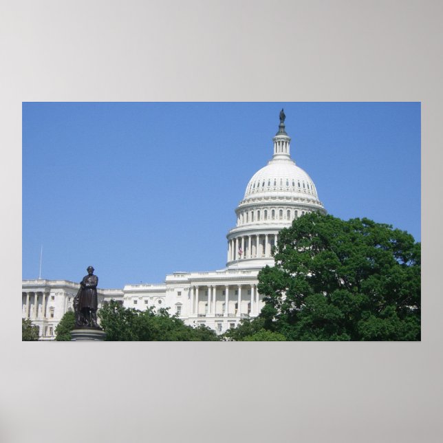 Affiche Bâtiment du Capitole à Washington DC (Devant)