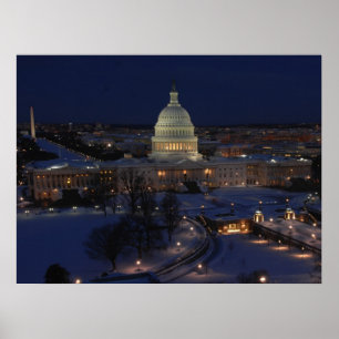 Affiche Bâtiment du Capitole des États-Unis, Washington DC