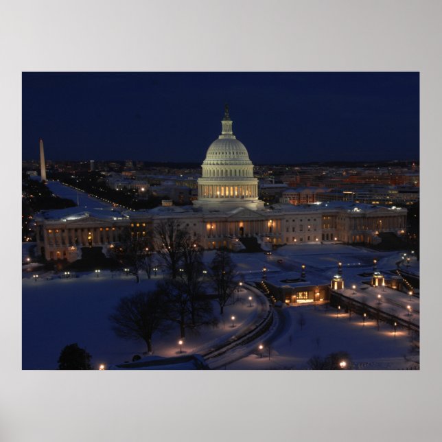 Affiche Bâtiment du Capitole des États-Unis, Washington DC (Devant)