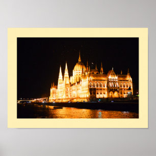 Affiche Bâtiment du Parlement à Budapest
