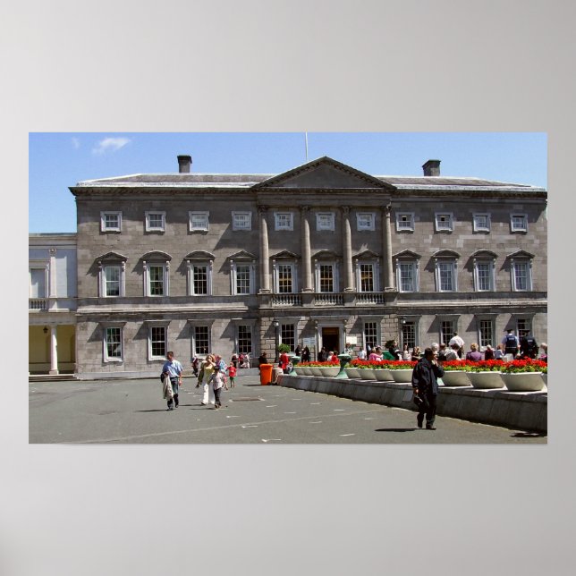 Affiche Bâtiment du Parlement irlandais, Leinster House Du (Devant)
