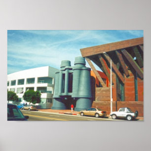 Affiche Bâtiment Jumelles, Venise, Californie