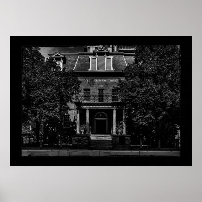 Affiche Bâtiment no 3 de la Banque du Haut-Canada avec fro (Devant)