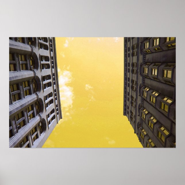 Affiche bâtiments à chicago (Devant)