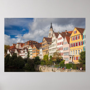 Affiche Bâtiments de la vieille ville  Allemagne