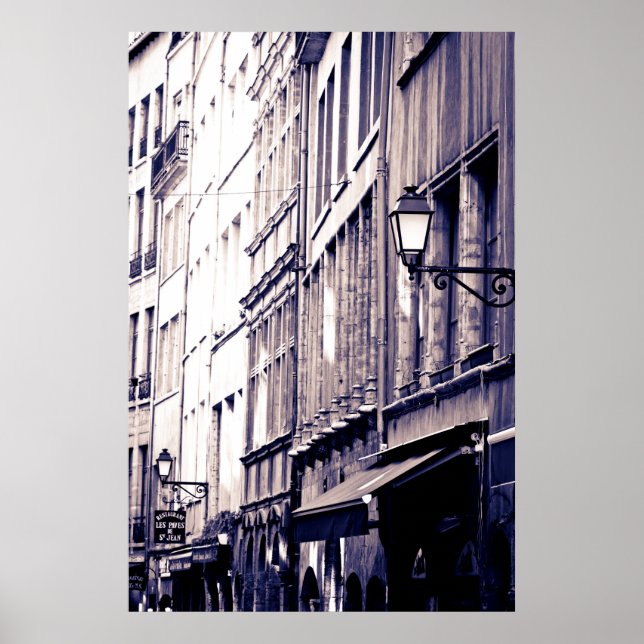 Affiche Bâtiments de la vieille ville, France (Devant)