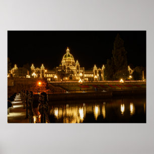 Affiche Bâtiments Du Parlement De La Colombie-Britannique