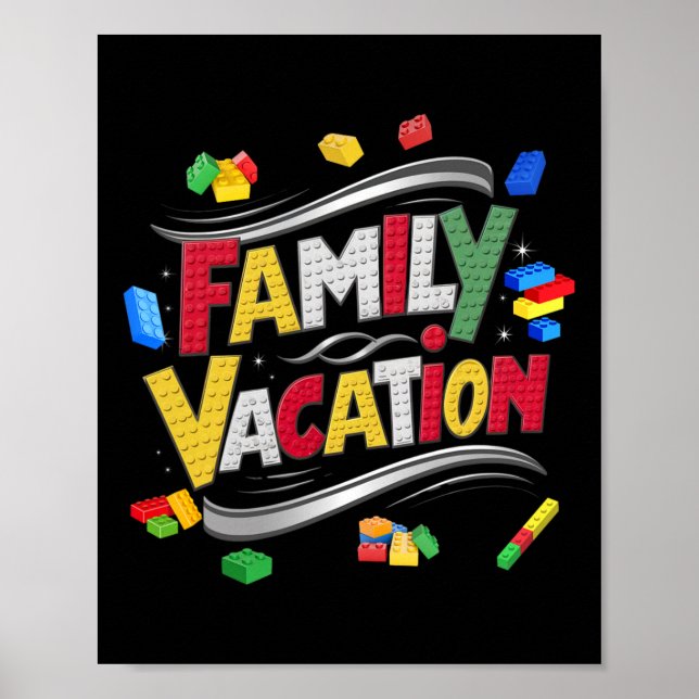 Affiche Bâtir des briques Famille Vacances Correspondant M (Devant)