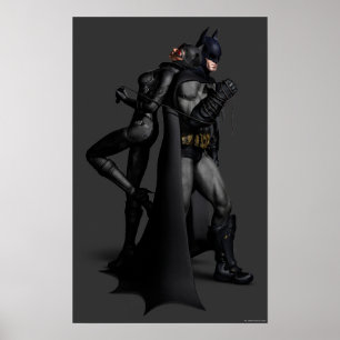 Affiche Batman Arkham City   Batman et Catwoman