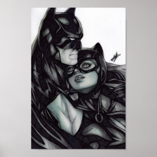 Affiche Batman & Catwoman ~ Bruce Wayne & Selina Kyle