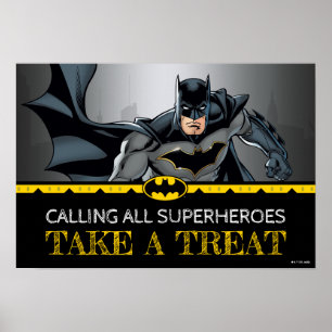 Affiche Batman Chalkboard Anniversaire Prendre un signe