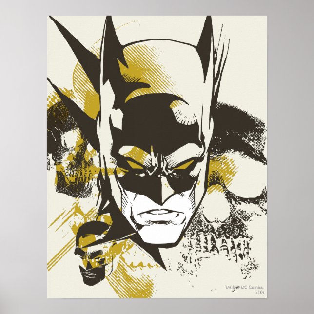 Affiche Batman Cowl et Skuls (Devant)