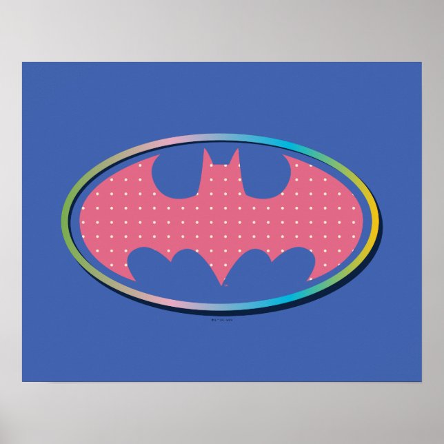 Affiche Batman | Logo Pink Polka Dot (Devant)