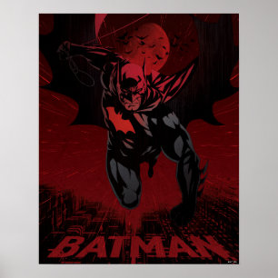 Affiche Batman Saut Cramoisi