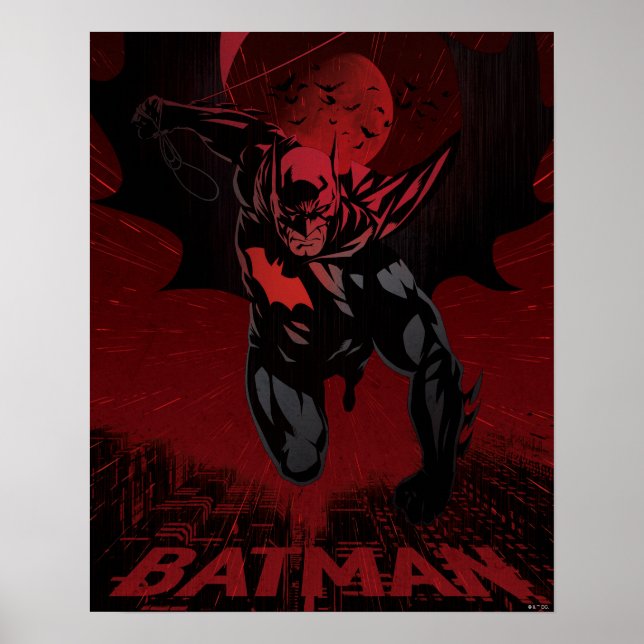 Affiche Batman Saut Cramoisi (Devant)
