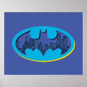 Affiche Batman   Symbole de la ville d'Arkham