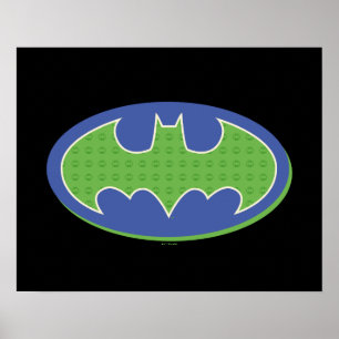 Affiche Batman   Symbole pourpre et vert