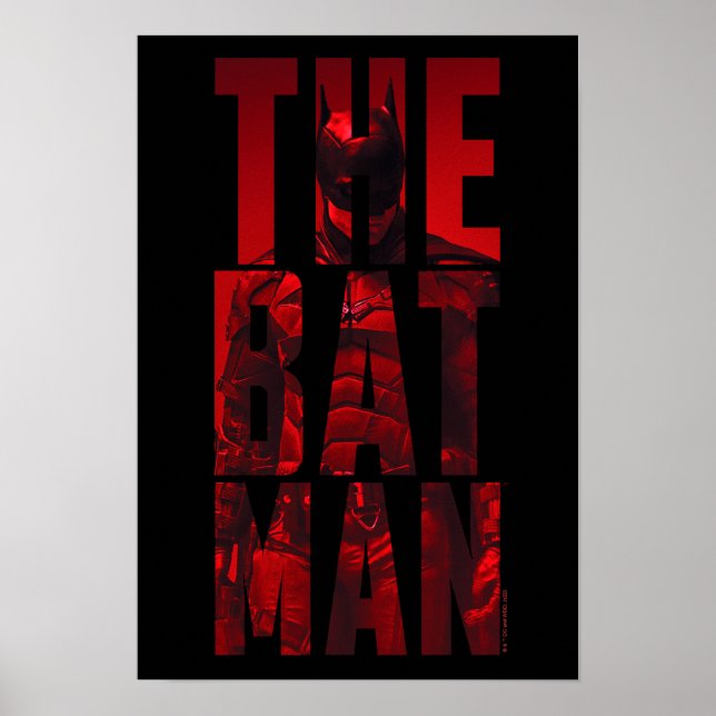 Affiche Batman Typography Cutout (Devant)