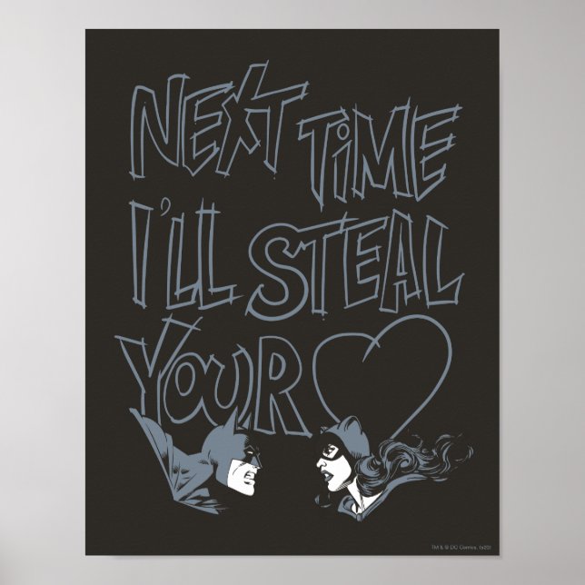 Affiche Batman Valentine |Catwoman - I'll Steal Your Heart (Devant)