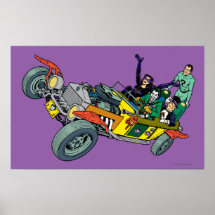 Affiche Batman Villages À Jokermobile