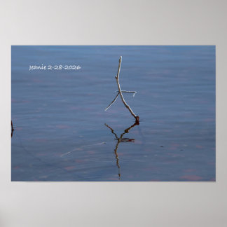 Affiche Bâton dans l'eau