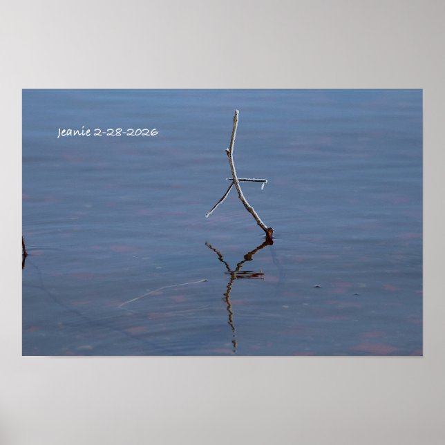 Affiche Bâton dans l'eau (Devant)