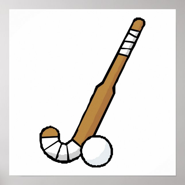 Affiche Bâton de hockey Brown (Devant)