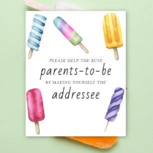 Affiche Bâton glacé - Aidez les futurs parents occupés des