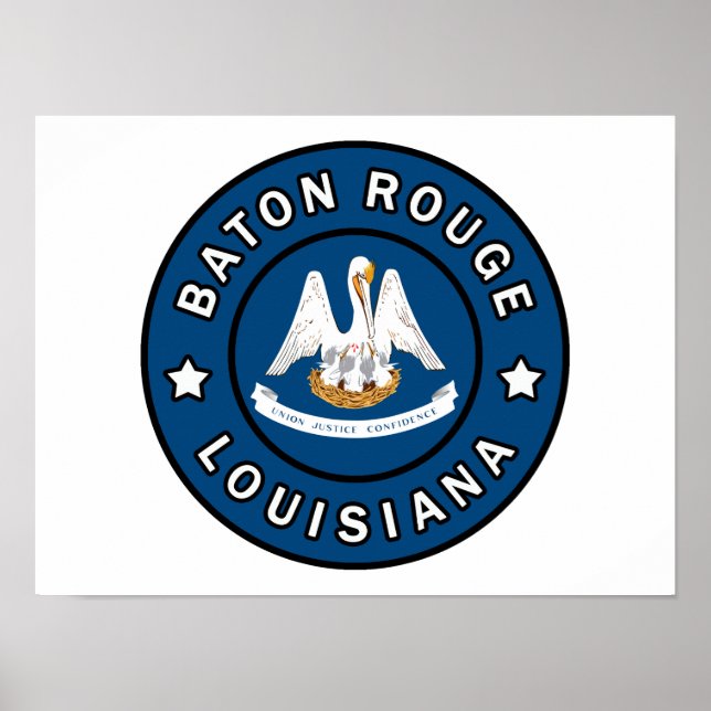 Affiche Baton Rouge Louisiane (Devant)