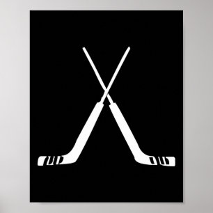 Affiche Bâtons de gardien de hockey Entraînement d'équipe