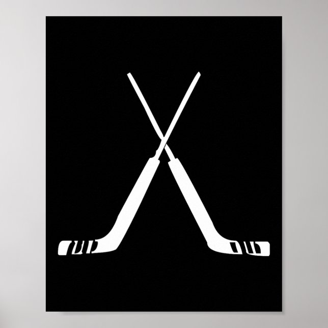 Affiche Bâtons de gardien de hockey Entraînement d'équipe  (Devant)