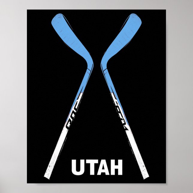 Affiche Bâtons de hockey de l'Utah  (Devant)