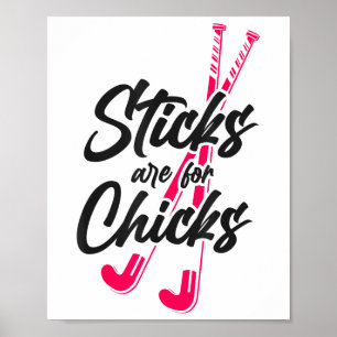 Affiche Bâtons de hockey sur gazon sont pour les poules _2