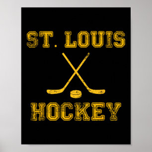Affiche Bâtons de hockey sur glace St. Louis État Outile S