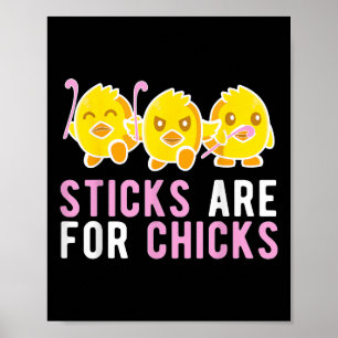 Affiche Bâtons pour Joueuses de Hockey sur Gazon
