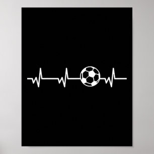 Affiche Battement de coeur de football Byll- Joueur de foo
