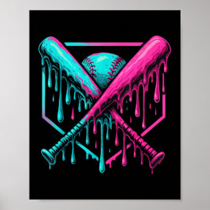 Affiche Batterie De Baseball Et