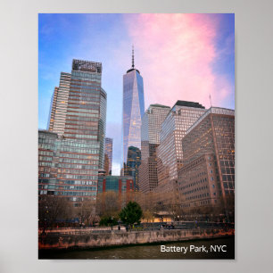 Affiche Batterie Park de Staten Island Ferry NYC