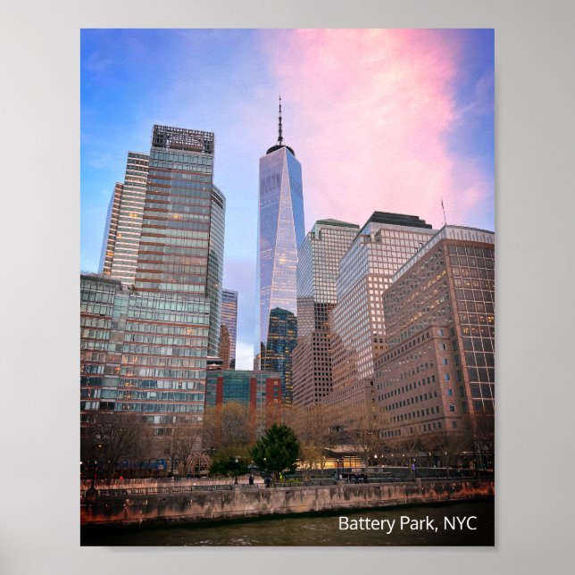 Affiche Batterie Park de Staten Island Ferry NYC (Devant)