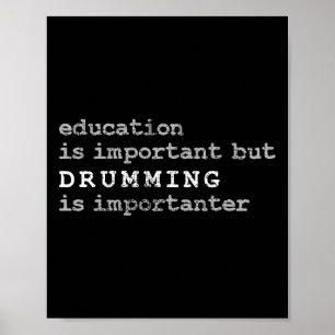 Affiche Batteries Marching Band Drummer Education