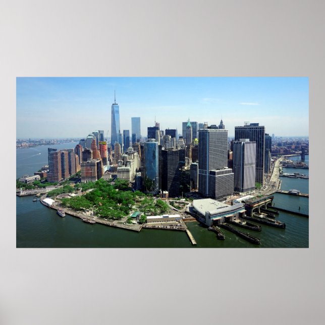 Affiche BATTERSTAT PARK et SOUTH MANHATTAN SKYLINE (Devant)